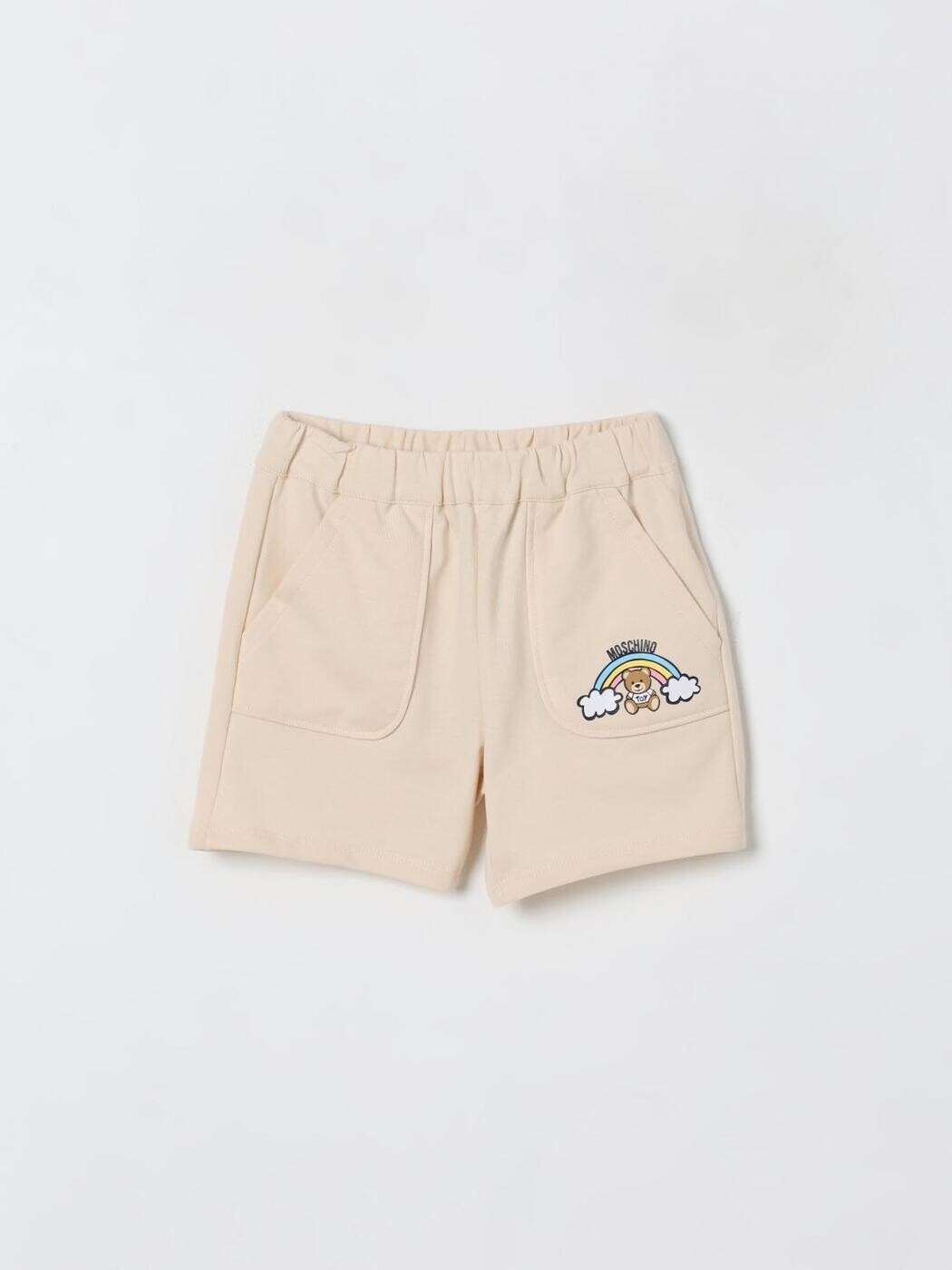 モスキーノ MOSCHINO ズボン下 遊撃手ズボン下 ベビーユニセックス ベージュ Shorts MUQ01CLCA19 関税 貨物輸送無料 2025SS gi