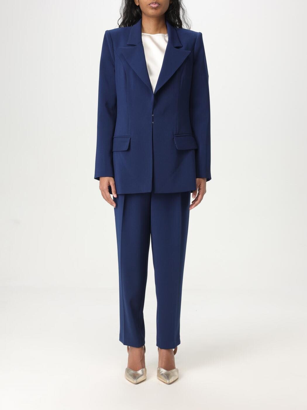 エリザベッタ フランキ ELISABETTA FRANCHI 背広 レディース 青碧 Suits TP003 関税 貨物輸送無料 2025AW gi
