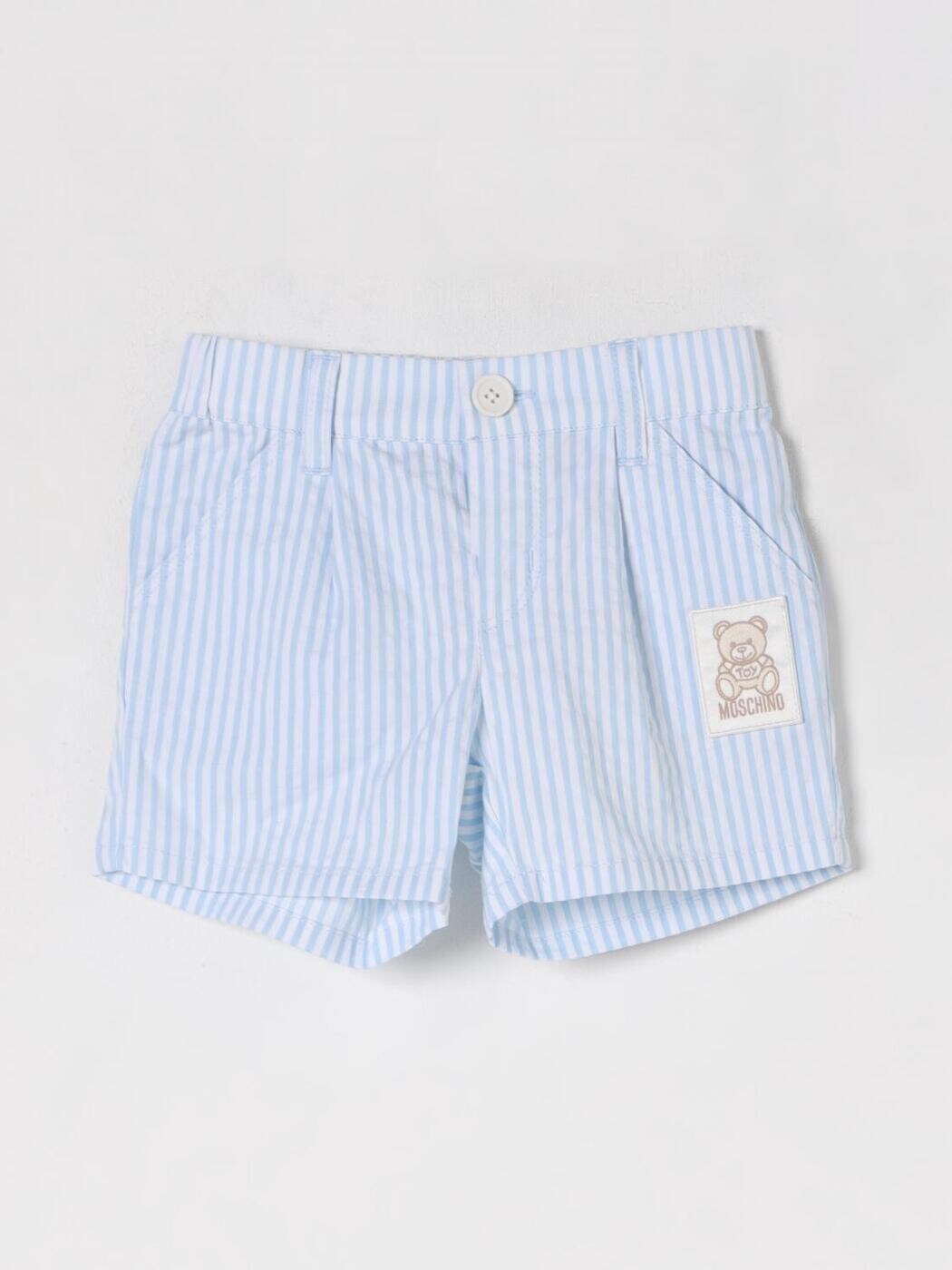 モスキーノ MOSCHINO ショートパンツ　パンツ ショーツ ボーイズ ホワイト Shorts MUQ01DLYE01 White 関税 送料無料 2025AW gi｜BRANDSHOP「il Tesoro」