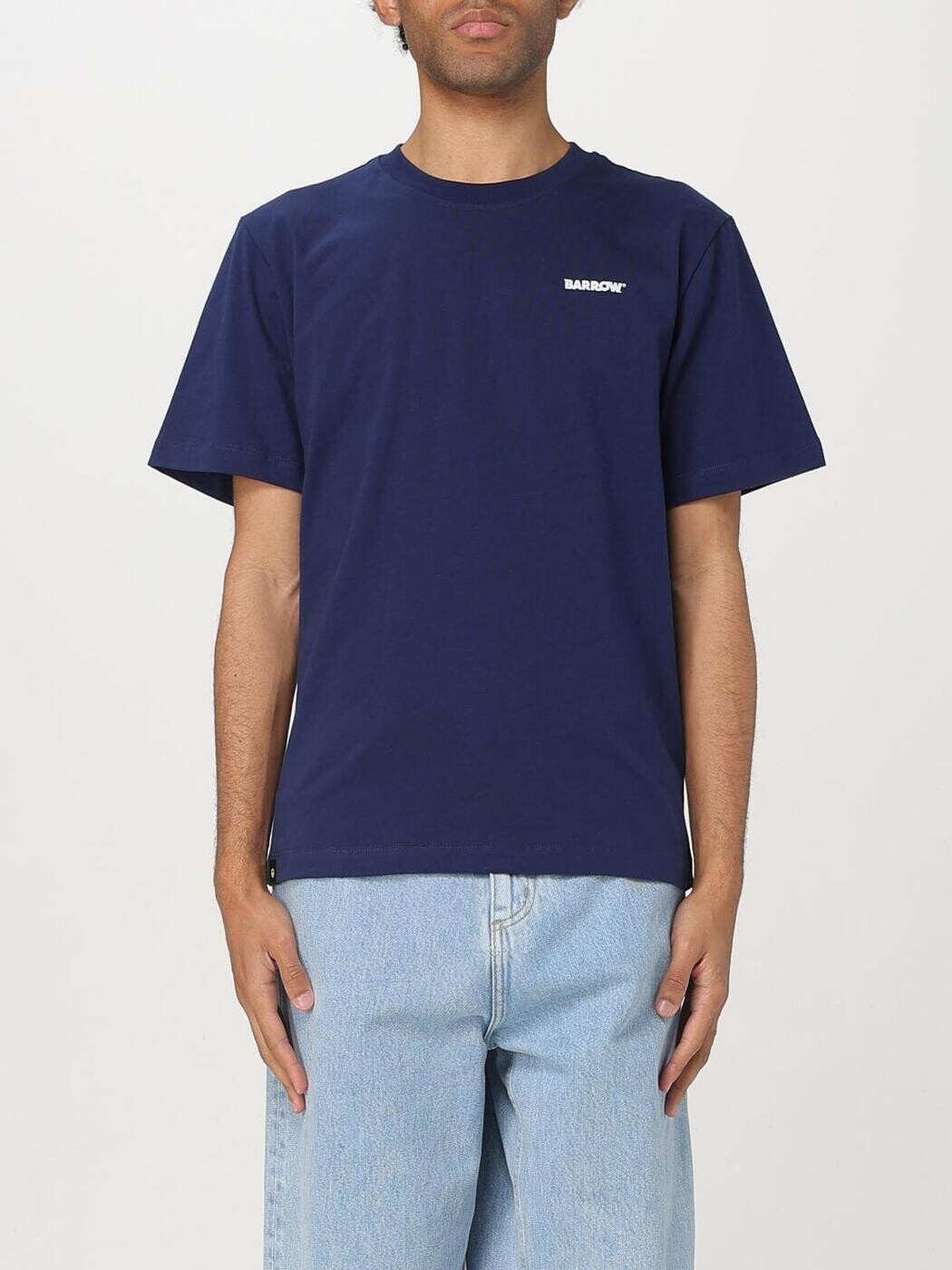 バロウ BARROW プルオーバー メンズ 青色 T-shirts S5BWUATH084 関税 貨物輸送無料 2025AW gi