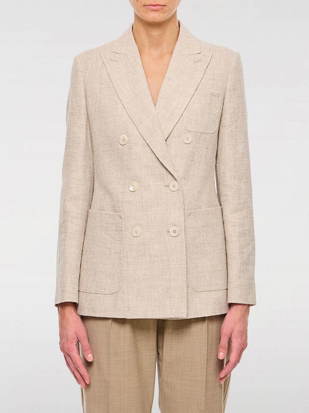 マックス パンパノウサギ MAX MARA 背広上衣 背広 上衣 レディース ベージュ Suit Jackets 2511041181600 関税 貨物輸送無料 2025AW gi コート・ジャケット-レディースファッション