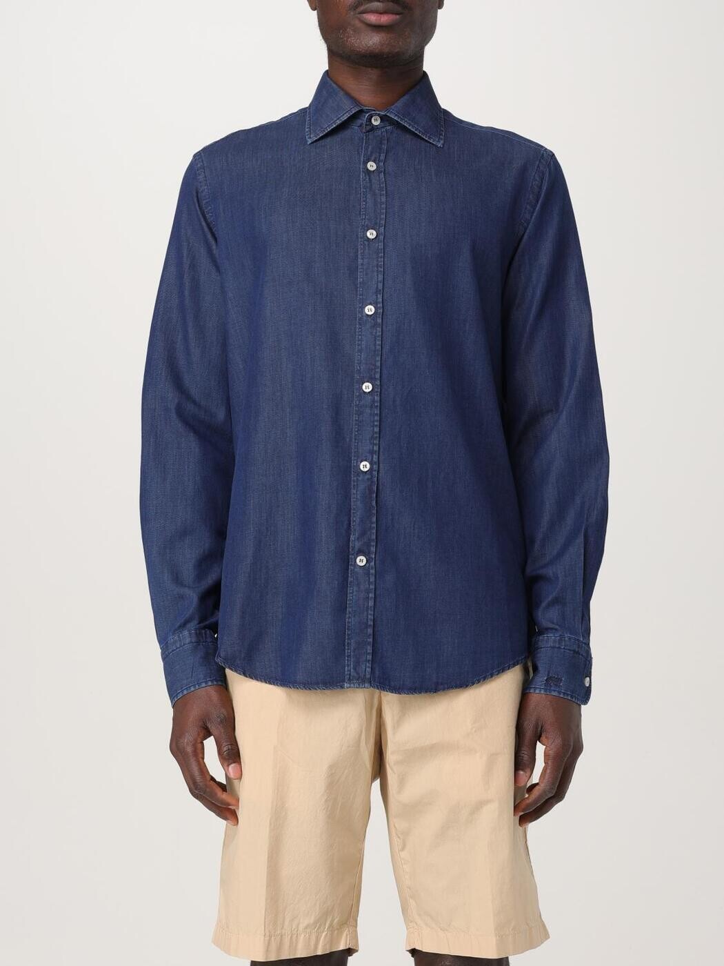 ポール アンド シャーク PAUL & SHARK シャツ メンズ ブルー Shirts 25411360CF Denim 関税 送料無料 2025SS gi|BRANDSHOP「il Tesoro」