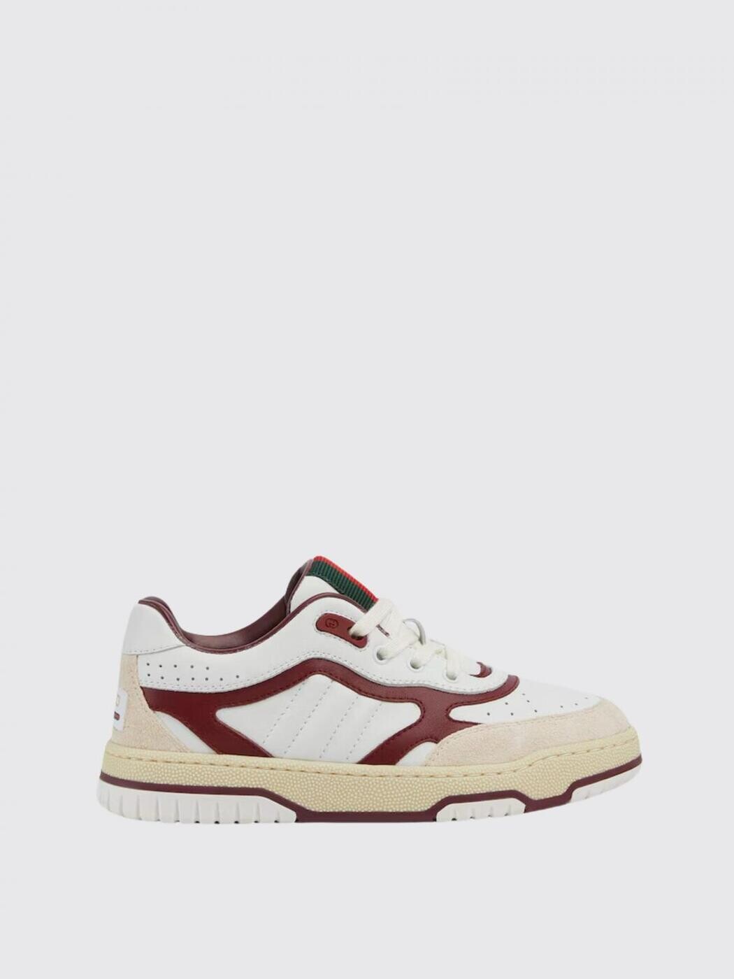 グッチ GUCCI 坦々たるスニーカー スニーカー ボーイズ 白いこと Flat sneakers 793062AAEDR 関税 貨物輸送無料 2025SS gi