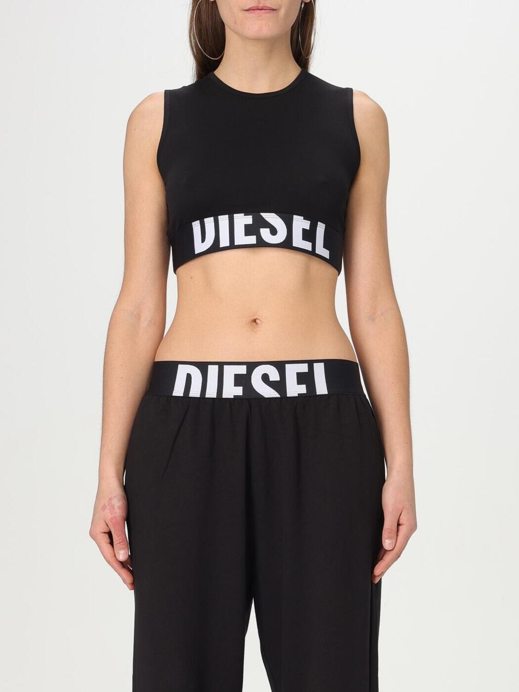 ディーゼル DIESEL プルオーバー トップス レディース 黒いこと T-shirts and tops A176610HMAU 関税 貨物輸送無料 2025AW gi