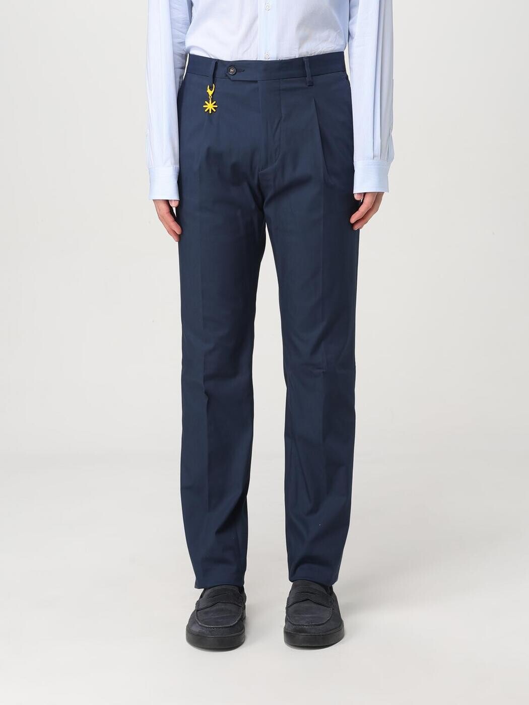 マニュエル・リッツ MANUEL RITZ ズボン パンツ メンズ ブルー Trousers 3832P1648C253382 関税 送料無料 2025AW gi