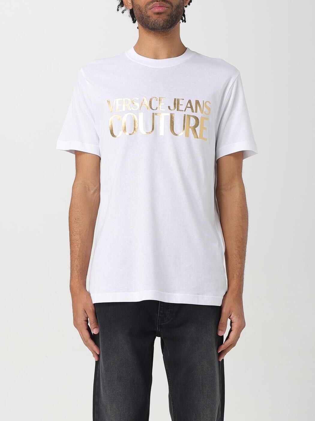 ヴェルサーチ ジーンズ クチュール VERSACE JEANS COUTURE Tシャツ メンズ ホワイト T-shirts 78GAHT05CJ00T White 関税 送料無料 2025SS gi|BRANDSHOP「il Tesoro」