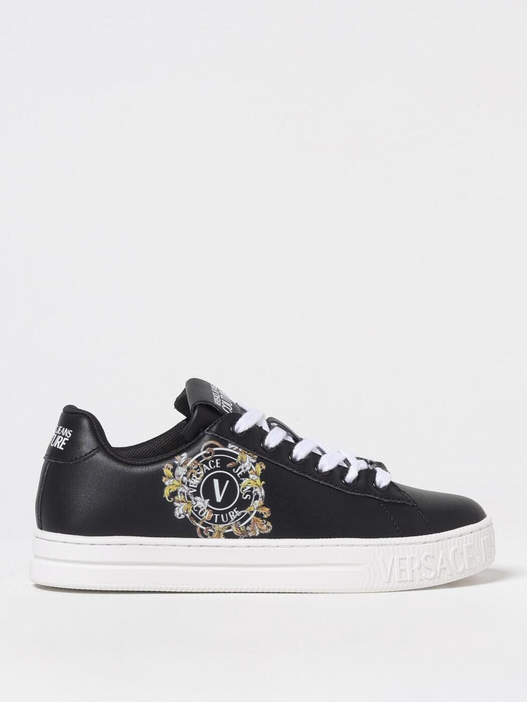 ヴェルサーチェ・ジーンズ・クチュール VERSACE JEANS COUTURE スニーカー レディース ブラック Sneakers 78VA3SK3ZPB08 Black 関税 送料無料 2025SS gi|BRANDSHOP「il Tesoro」