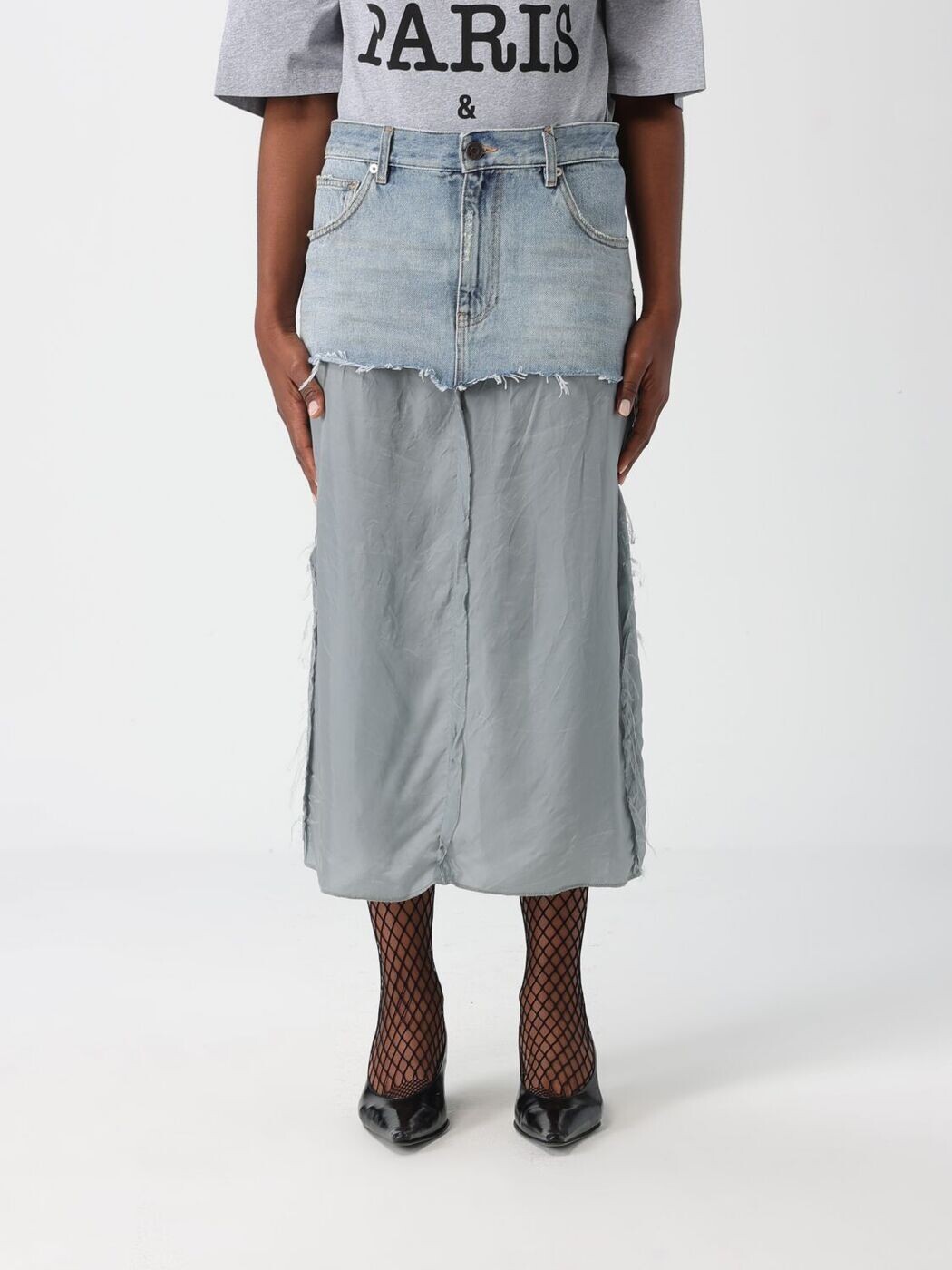 バレンシアガ BALENCIAGA スカート レディース Skirts 831721 TSW82 Gnawed Blue 関税 送料無料 2025SS gi｜BRANDSHOP「il Tesoro」