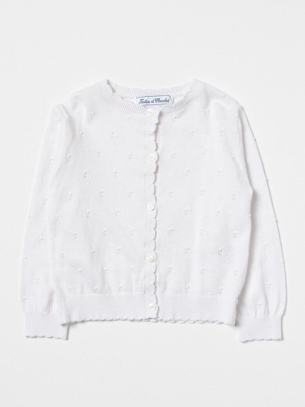 タルティーヌエショコラ TARTINE ET CHOCOLAT Tシャツ トップス ベビーユニセックス ホワイト T-shirt TW18001 White 関税 送料無料 2025AW gi|BRANDSHOP「il Tesoro」
