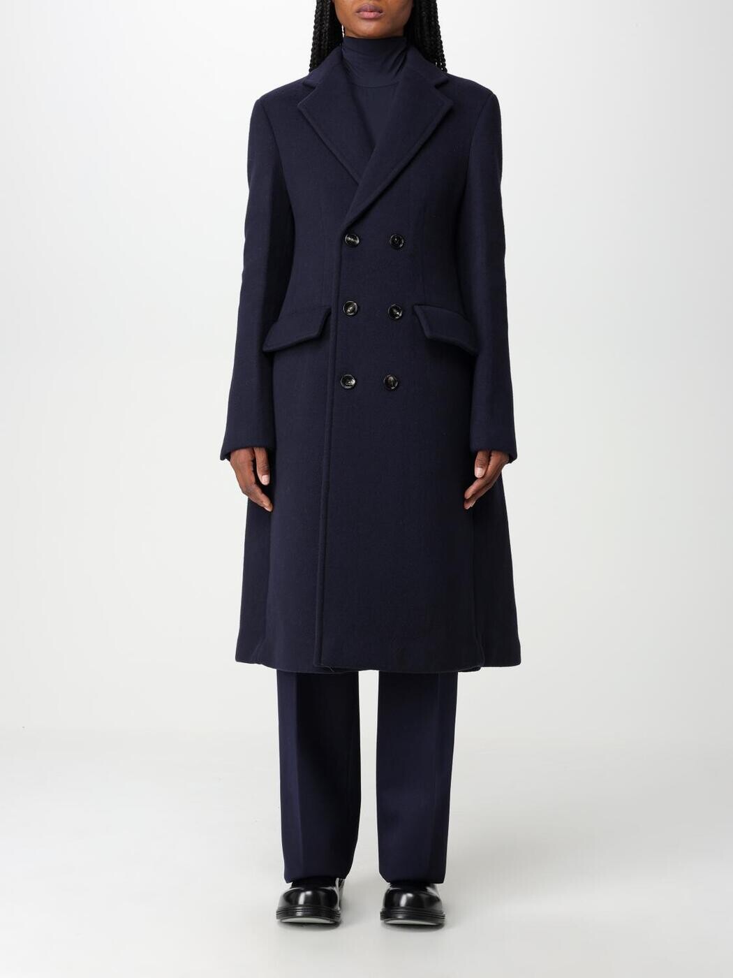 ボッテガ ヴェネタ BOTTEGA VENETA トレンチコート 厚地の外套 レディース 青み Coats and trench coats 751190V3EJ0 関税 貨物輸送無料 2023AW gi