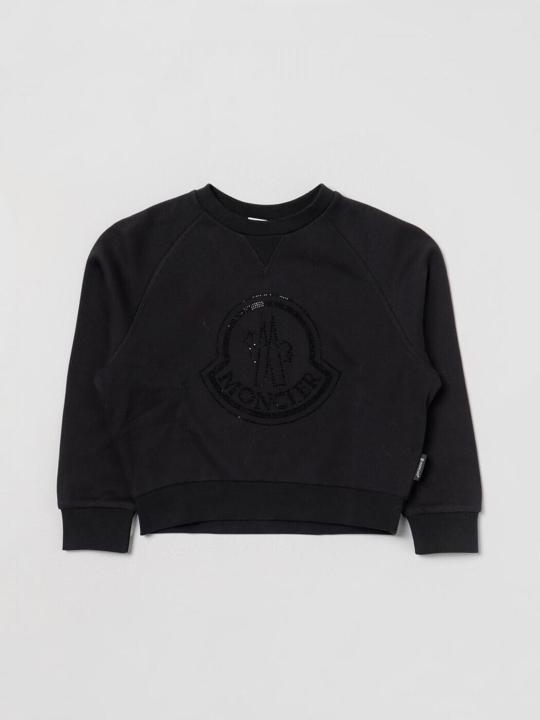 モンク軌跡 MONCLER クルーネックジャンパー 編み物御召しもの ガールズ 黒いこと Crew neck jumpers 8G00020899なおなお書き 関税 貨物輸送無料 2023AW gi