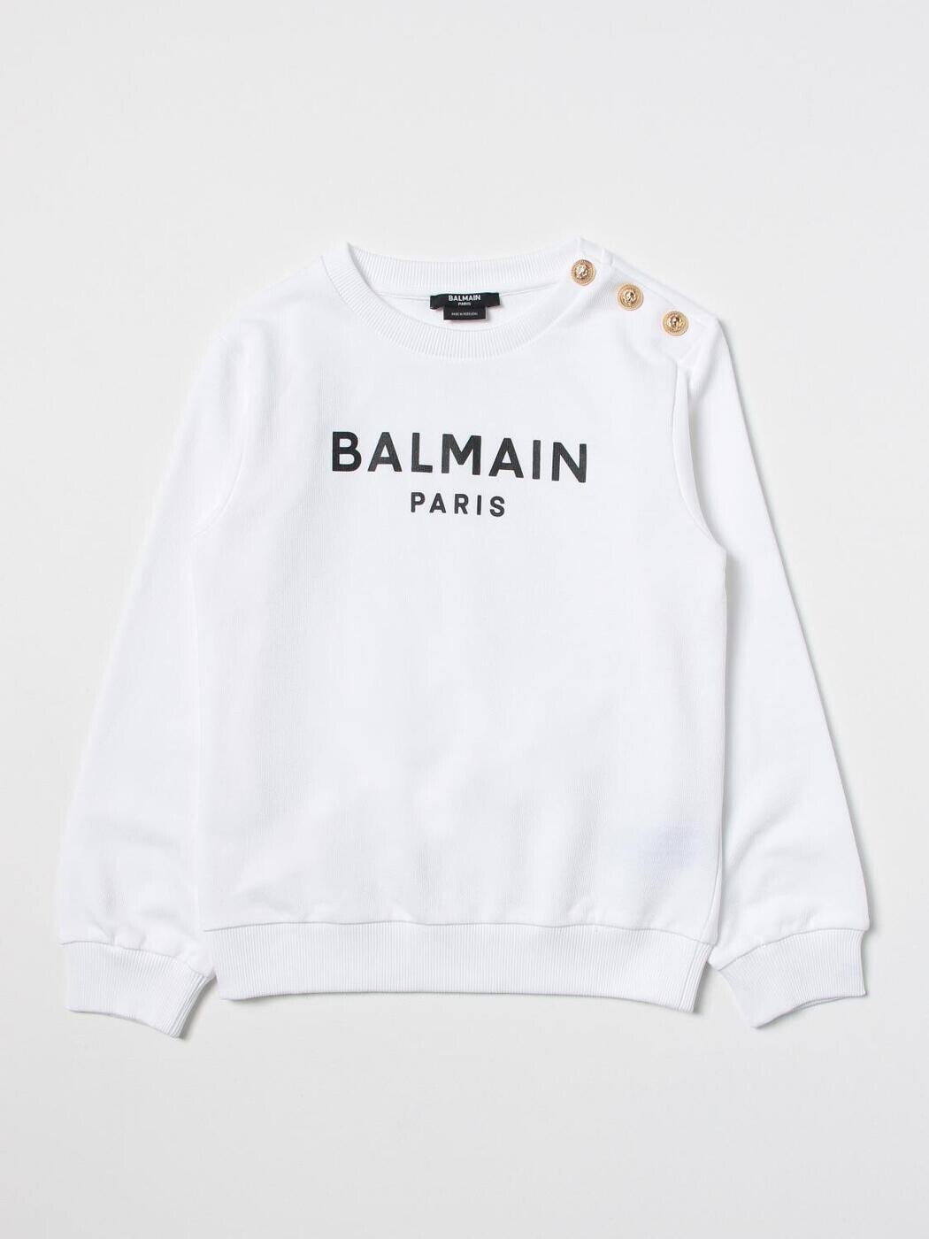 バルマン BALMAIN クルーネックジャンパー 編み物お召しもの ボーイズ 白いこと Crew neck jumpers BS4Q30Z0001 関税 貨物輸送無料 2025AW gi