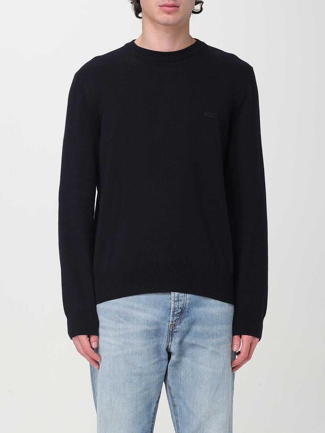 ヒューゴ HUGO プルオーバー 編み物御召しもの メンズ 青味 Knitwear 50506023 Blue 関税 貨物輸送無料 2025AW gi