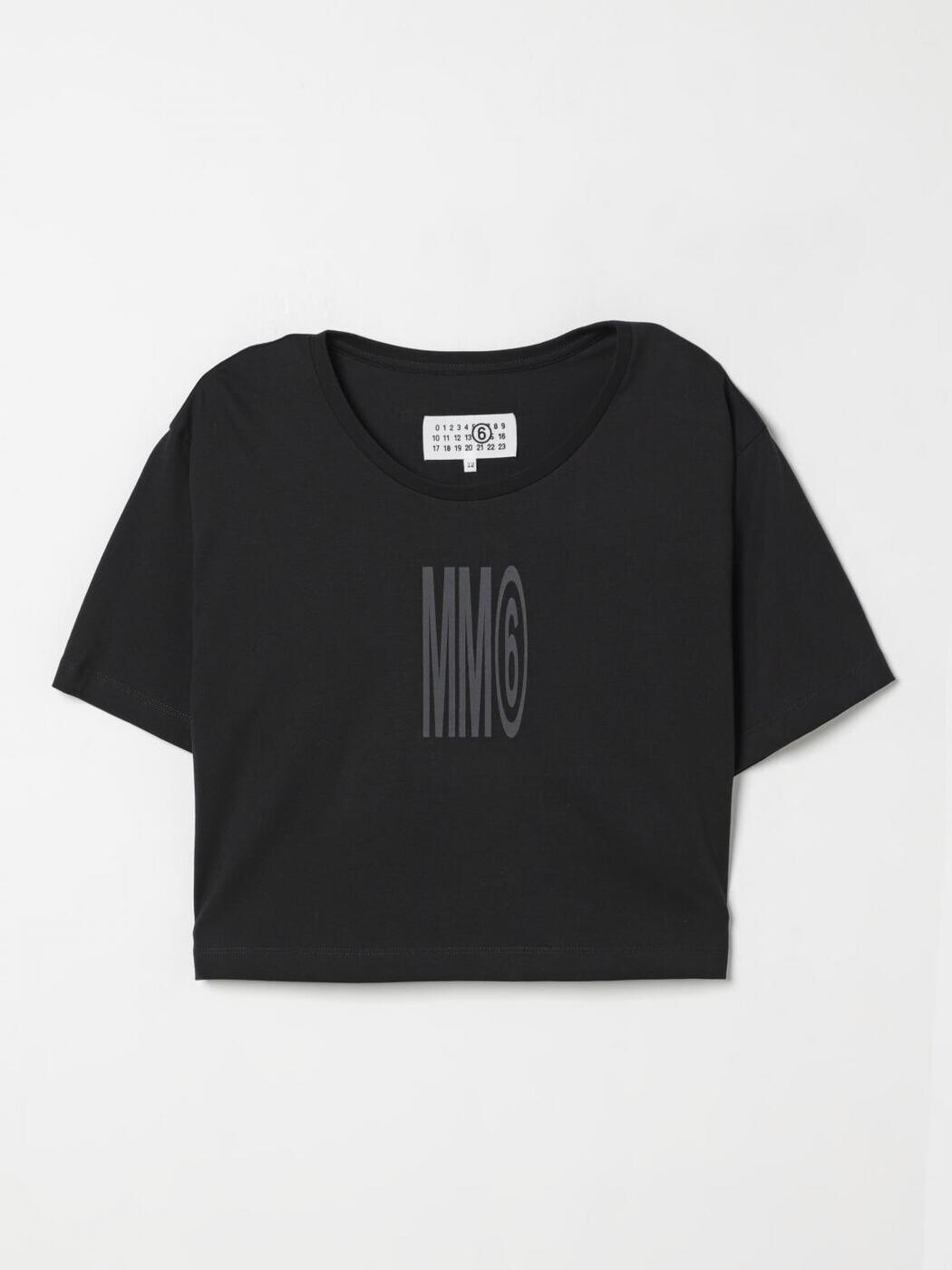 エムエムシックス 棲み家 マルジェラ MM6 MAISON MARGIELA ロング捩りプルオーバー プルオーバー ガールズ 黒いこと Long sleeve t-shirts M60806MM04I 関税 貨物輸送無料 2025AW gi