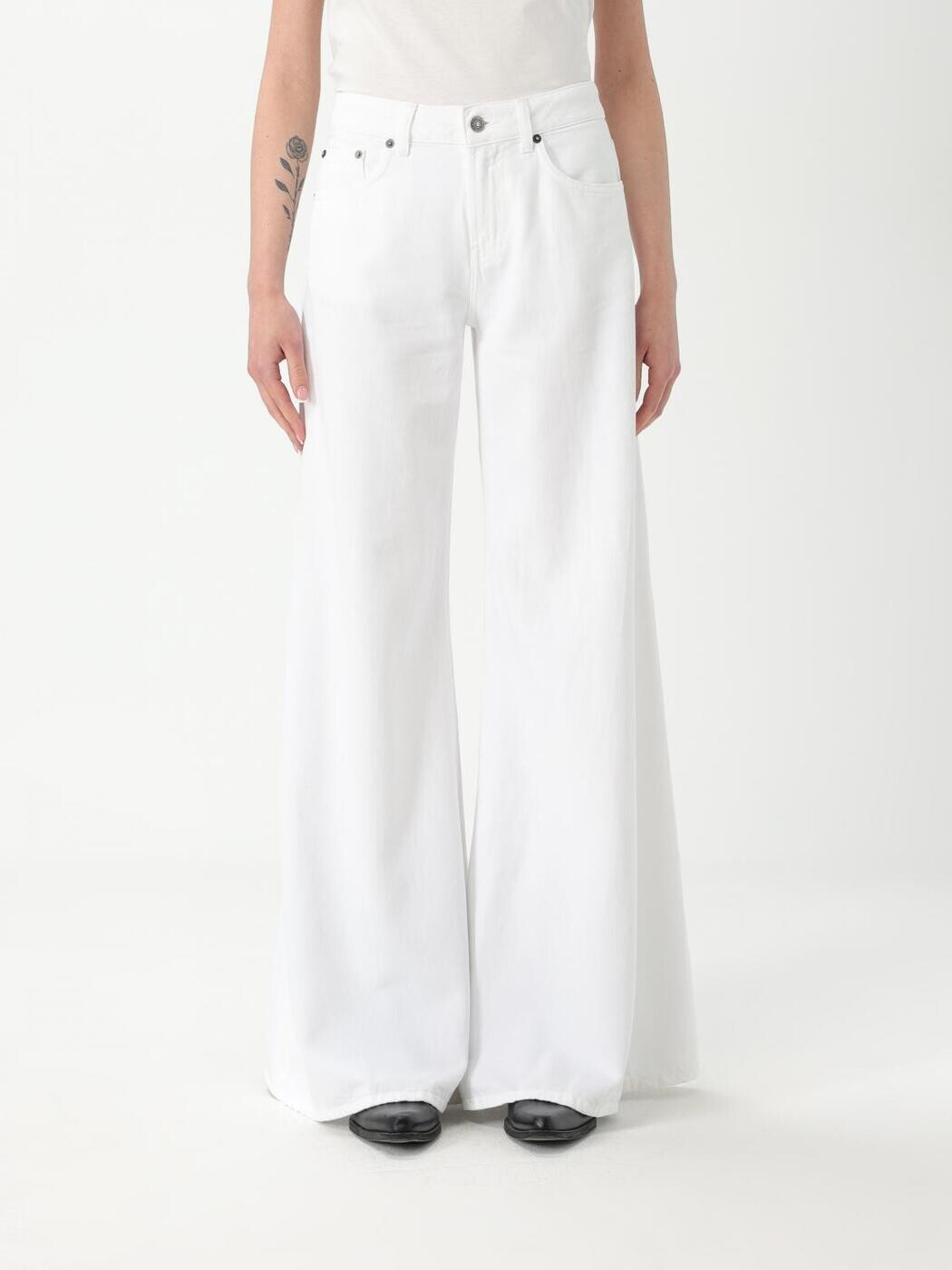 ドンダップ DONDUP デニム レディース ホワイト Jeans DP775BFE020DBM5 White 関税 送料無料 2025AW gi｜BRANDSHOP「il Tesoro」