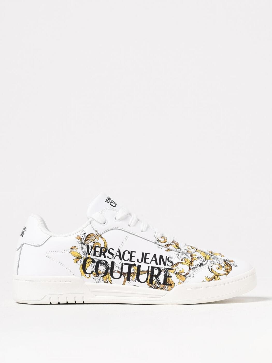 ヴェルサーチ デニム クチュール VERSACE JEANS COUTURE スニーカー メンズ 白いこと Sneakers 78YA3SD1ZPB17 関税 貨物輸送無料 2025SS gi