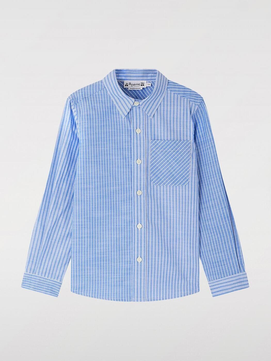 ボンポワン BONPOINT プルオーバー ボーイズ 青碧 Casual shirts S05BSHW00022 関税 貨物輸送無料 2025SS gi