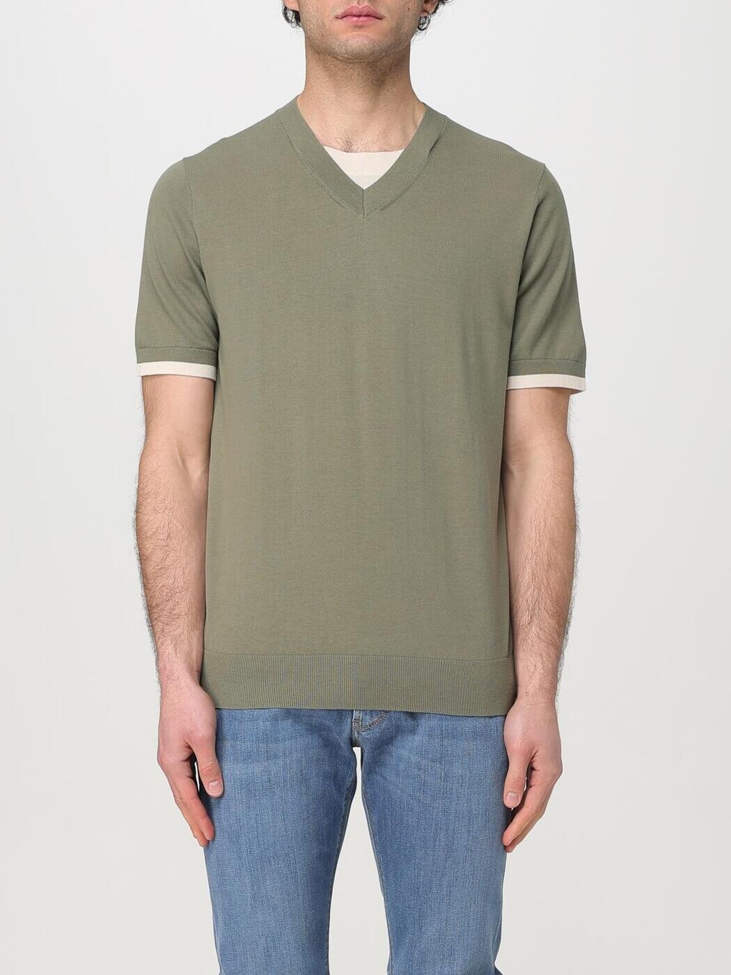 パオロペコラ PAOLO PECORA ティーシャツ メンズ 緑であること T-shirts A005F100 関税 貨物輸送無料 2025SS gi メンズファッション-トップス