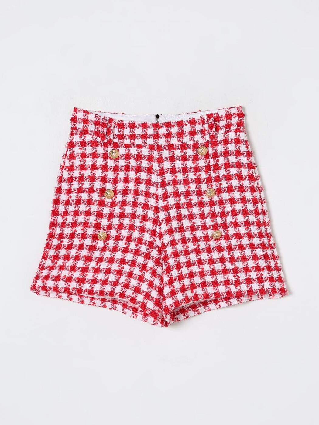 バルマン BALMAIN 遊撃手ズボン下 ズボン下 さる股引き ガールズ 白いこと Shorts BW6A69E0203 関税 貨物輸送無料 2025AW gi