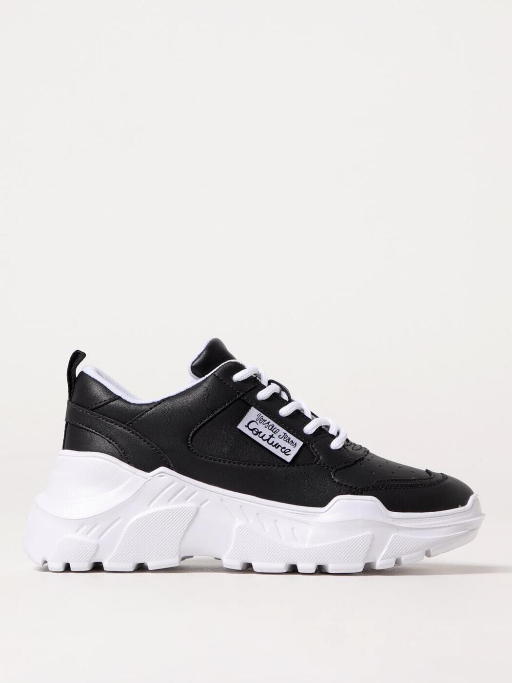 ヴェルサーチェ・ジーンズ・クチュール VERSACE JEANS COUTURE スニーカー レディース 黒いこと Sneakers 78VA3SC2ZPB03 関税 貨物輸送無料 2025SS gi