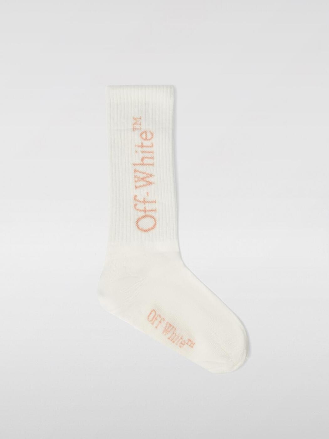 オフ 白いこと OFF-WHITE ソックス 靴下 ガールズ サクラ色 Socks OGRA003S25KNI001 関税 貨物輸送無料 2025AW gi キッズファッション-靴下-靴下・レッグウェア