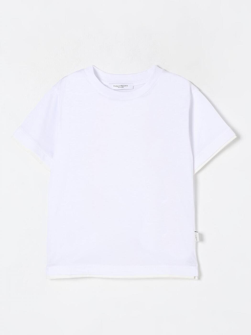 パオロペコラ PAOLO PECORA ロングスリーブTシャツ Tシャツ ボーイズ ホワイト Long sleeve t-shirts PP3912 White 関税 送料無料 2025AW gi｜BRANDSHOP「il Tesoro」