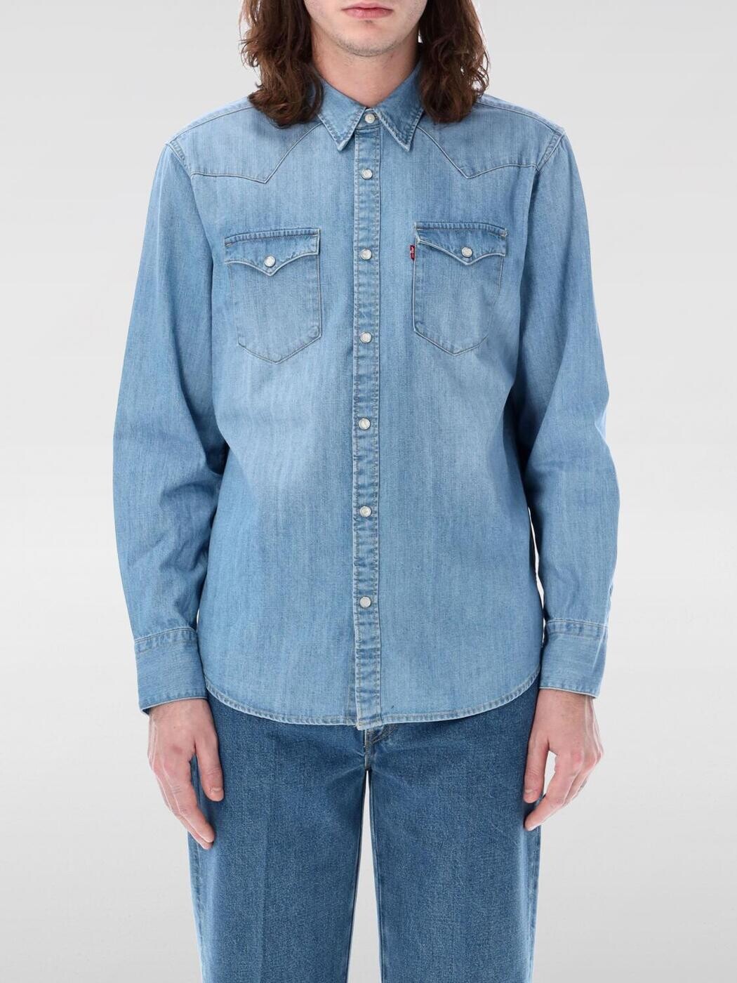 リーバイス LEVIS シャツ メンズ ブルー Shirts 85744 関税 送料無料 2025AW gi