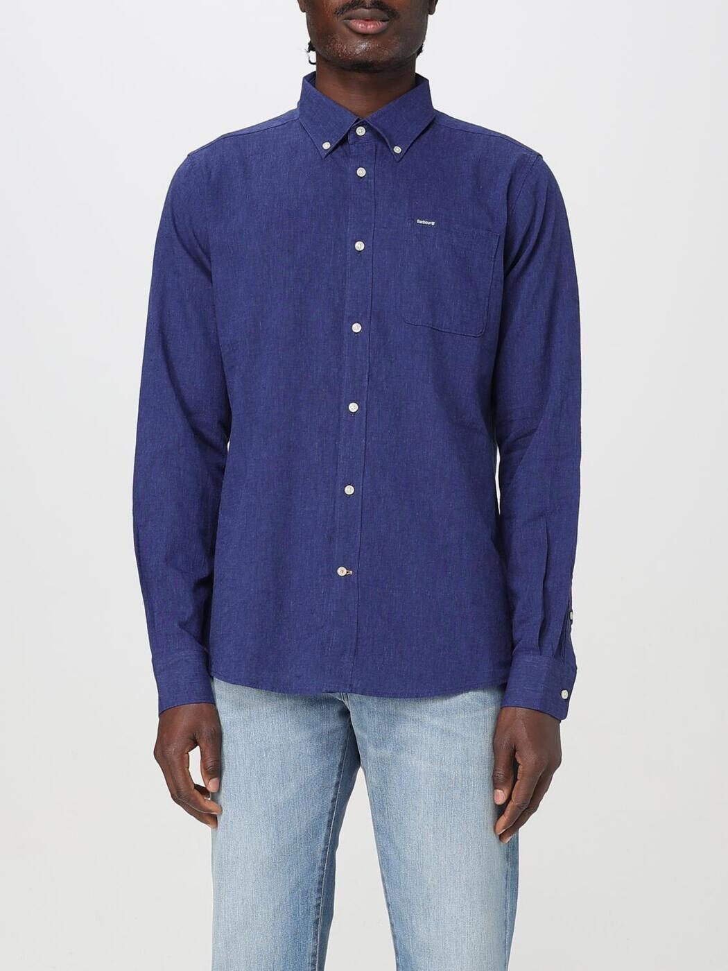 バブアー BARBOUR シャツ メンズ ブルー Shirts MSH5090 関税 送料無料 2026SS gi