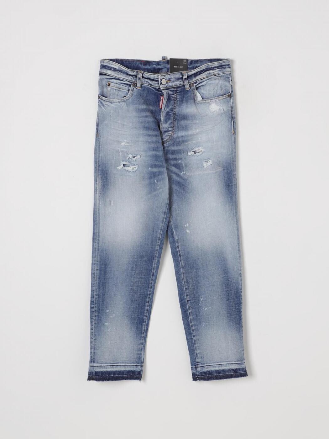 ディースクエアード DSQUARED2 レギュラーフィットジーンズ ジーンズ ボーイズ 青碧 Regular fit jeans DQ2241D0AC0 関税 貨物輸送無料 2025AW gi