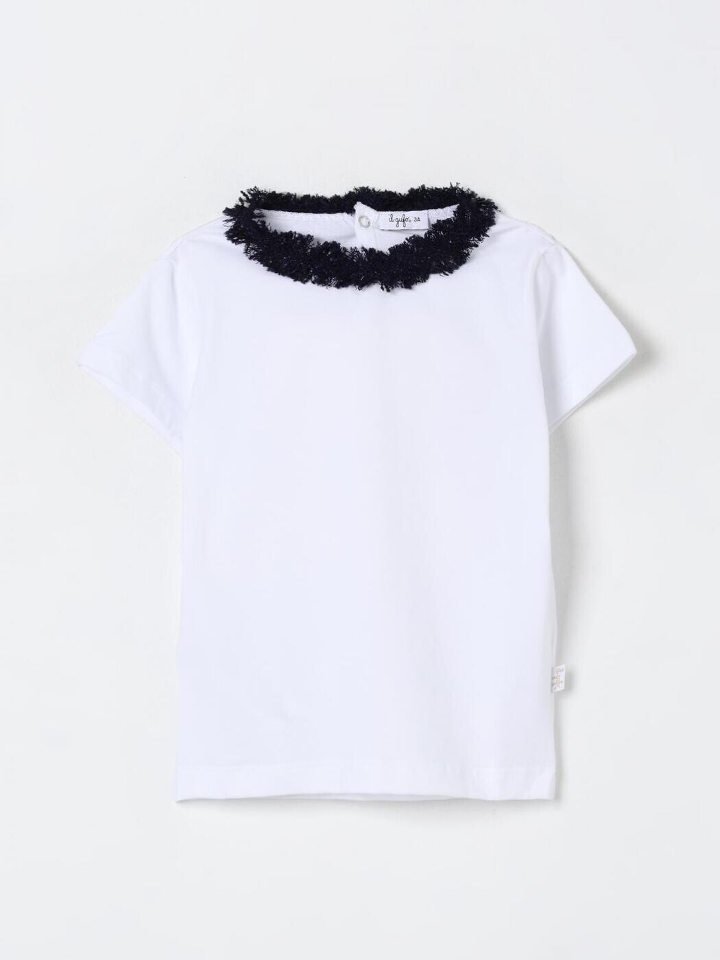 イルグッフォ IL GUFO ロング捩りプルオーバー プルオーバー ガールズ 白いこと Long sleeve t-shirts P25TS240MF032 関税 貨物輸送無料 2025SS gi