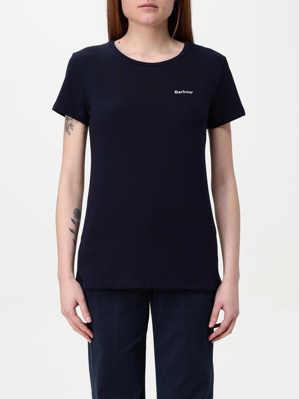 バブアー BARBOUR ポロシャツ Tシャツ レディース ブルー T-shirts and polo shirts LTS0666 Blue 関税 送料無料 2025AW gi｜BRANDSHOP「il Tesoro」