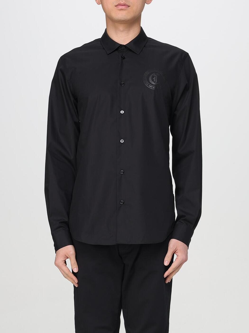 ジャスト カヴァリ JUST CAVALLI シャツ メンズ ブラック Shirts 78OALY13CN500 Black 関税 送料無料 2025SS gi|BRANDSHOP「il Tesoro」