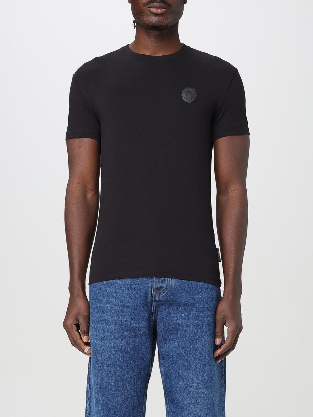 ジャスト カヴァリ JUST CAVALLI ティーシャツ メンズ 黒いこと T-shirts 78OAHT12CJ502 関税 貨物輸送無料 2025SS gi Tシャツ・カットソー-トップス