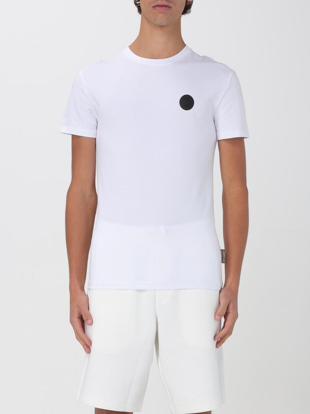 ジャスト カヴァリ JUST CAVALLI ティーシャツ メンズ 白いこと T-shirts 78OAHT12CJ502 関税 貨物輸送無料 2025SS gi Tシャツ・カットソー-トップス