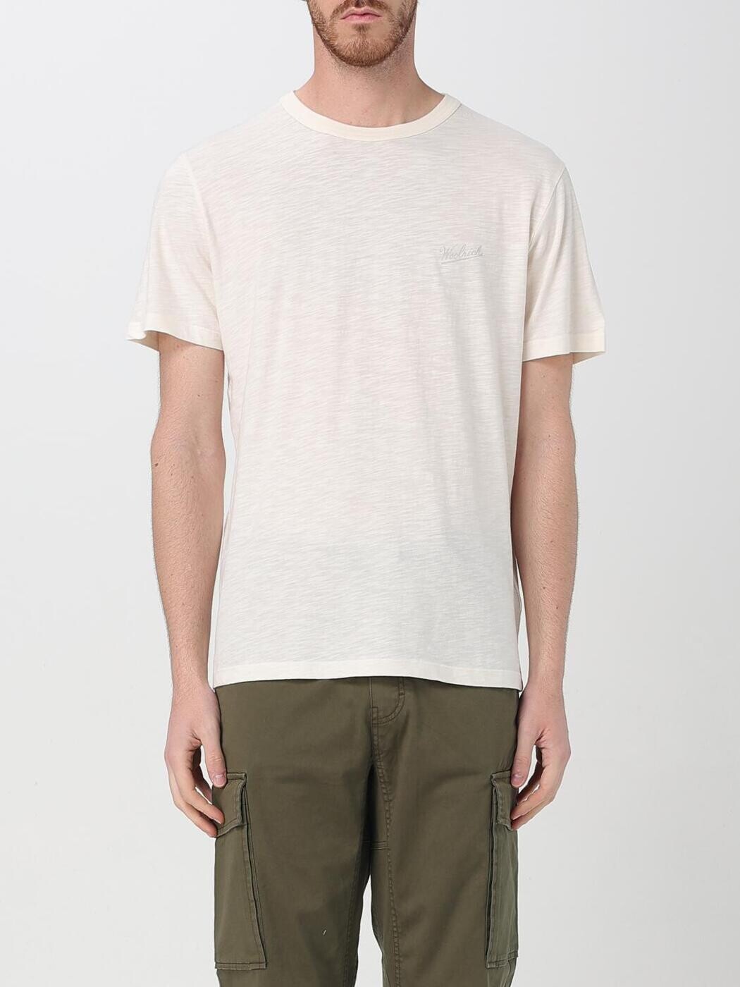 ウールリッチ WOOLRICH Tシャツ メンズ ホワイト T-shirts CFWOTE0161MRUT4061 White 関税 送料無料 2025SS gi｜BRANDSHOP「il Tesoro」