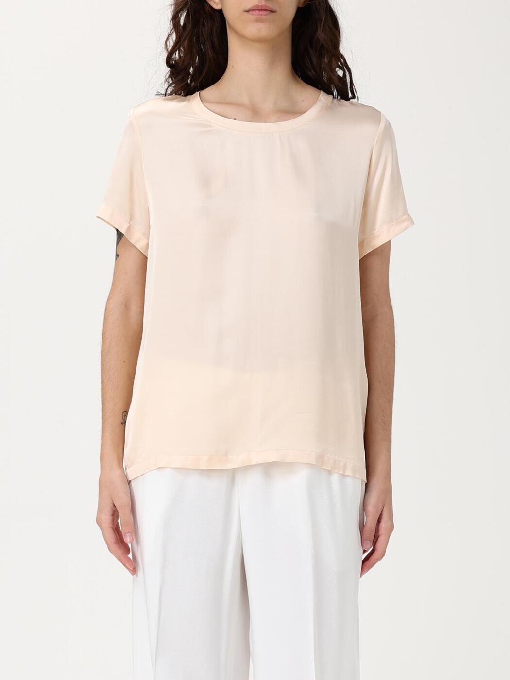 リュー ジョー LIU JO Tシャツ トップス レディース ブラウン T-shirts and tops CA5354T2571 Champagne 関税 送料無料 2025AW gi｜BRANDSHOP「il Tesoro」