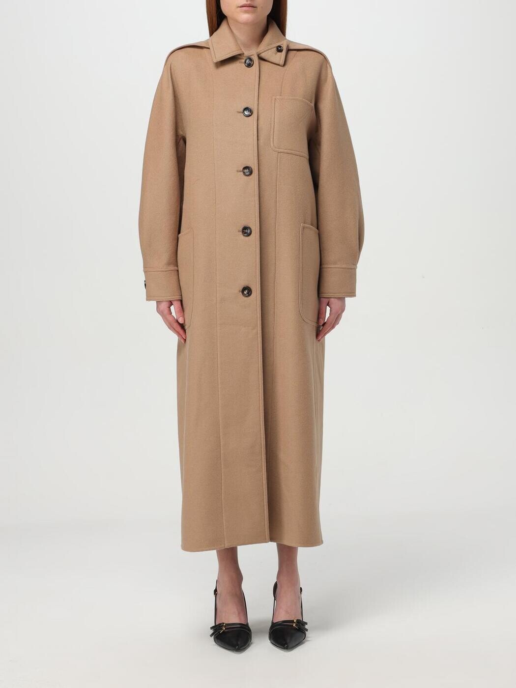マックス パンパノウサギ MAX MARA トレンチコート 厚地の外套 レディース 赤銅色 Coats and trench coats 2511011133600 関税 貨物輸送無料 2025AW gi