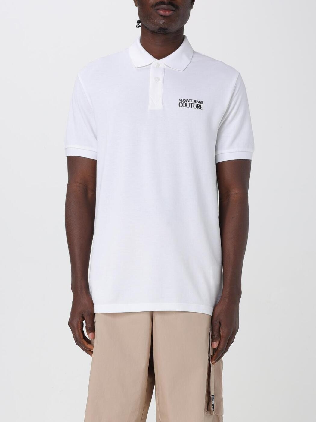 ヴェルサーチ ジーンズ クチュール VERSACE JEANS COUTURE ポロシャツ メンズ ホワイト Polo shirts 78GAG623J0003 White 関税 送料無料 2025SS gi｜BRANDSHOP「il Tesoro」
