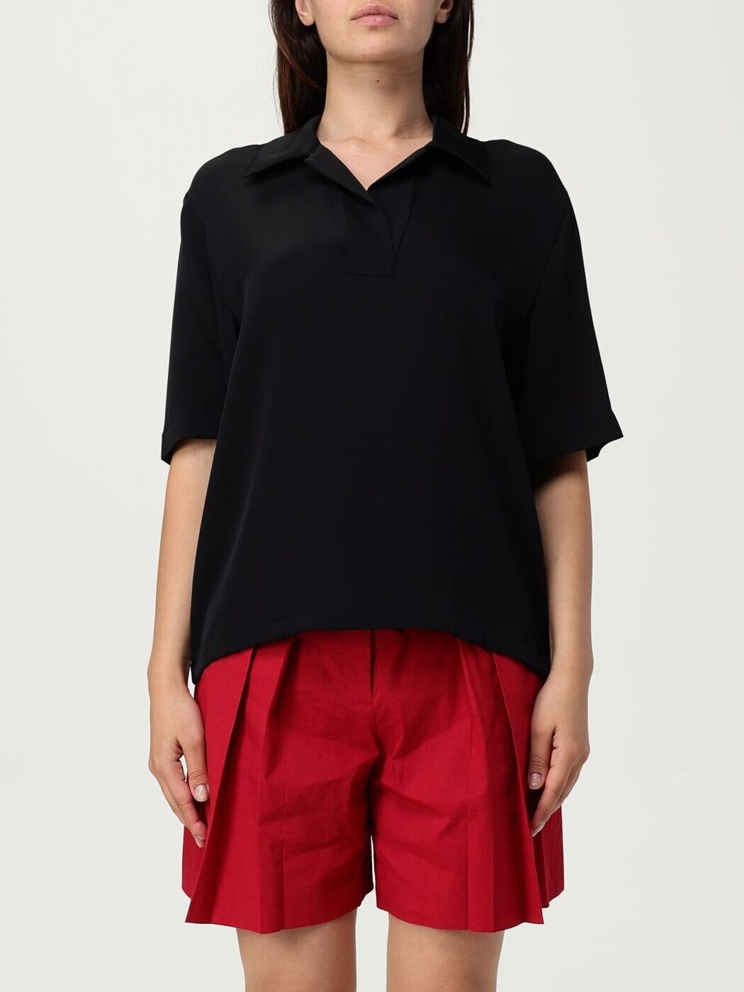 セオリー THEORY ポロシャツ レディース ブラック Polo P0202511 Black 関税 送料無料 2025SS gi｜BRANDSHOP「il Tesoro」