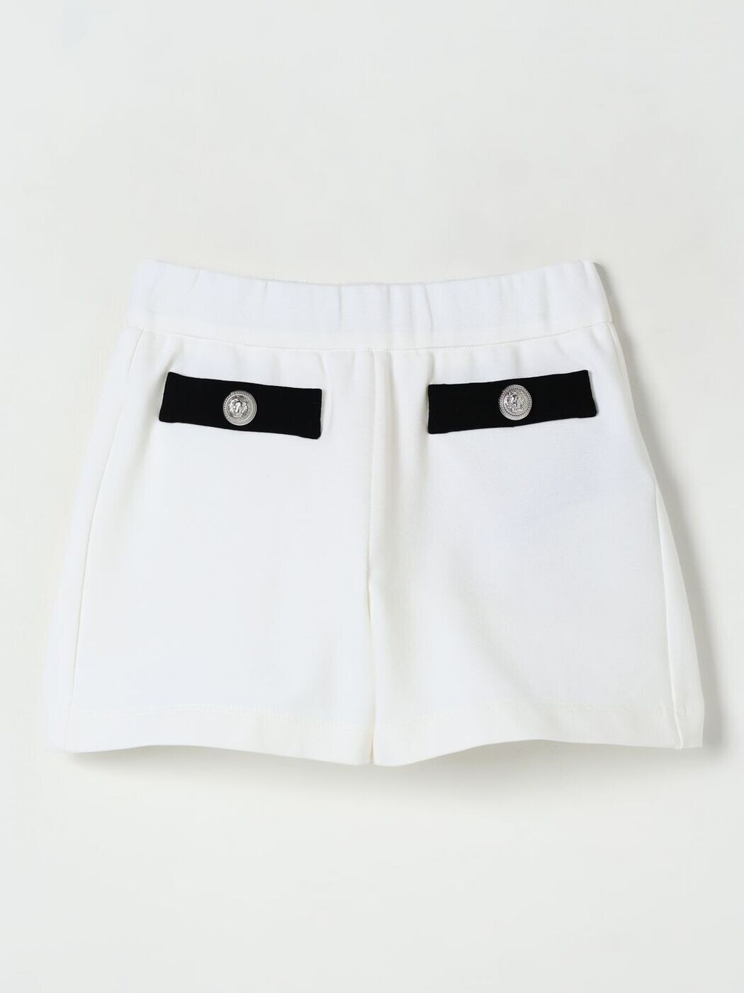 バルマン BALMAIN 遊撃手ズボン下 ズボン下 さる股引き ガールズ 白いこと Shorts BW6B79J0371 関税 貨物輸送無料 2025AW gi