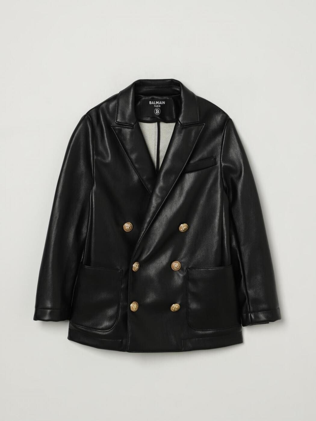 バルマン BALMAIN ボンバージャケット 上衣 ボーイズ 黒いこと Bomber jackets BW2P94A0165 関税 貨物輸送無料 2025AW gi