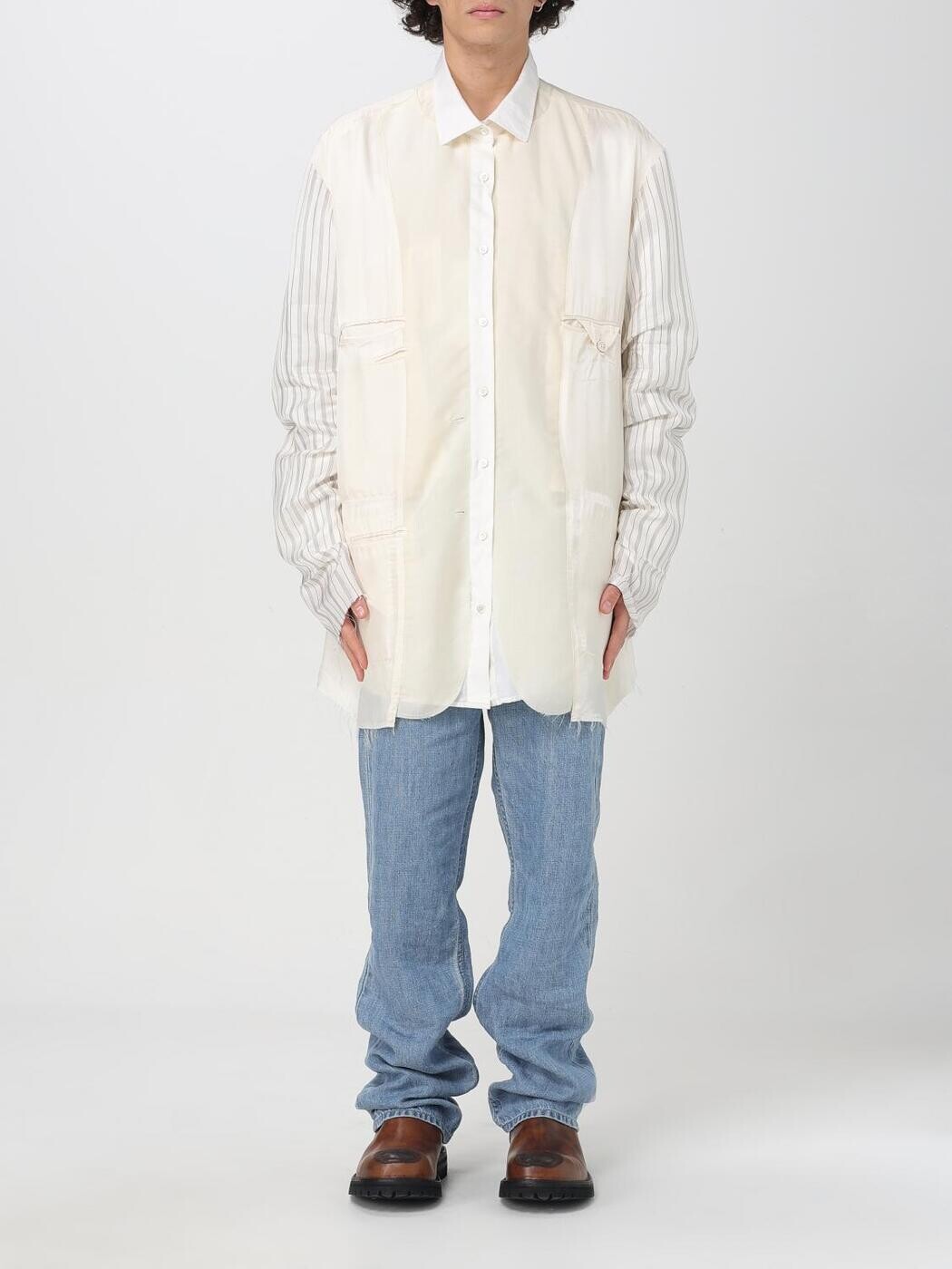 住み家 マルジェラ MAISON MARGIELA 上衣 メンズ ベージュ Jackets S50BN0532MTN051 関税 貨物輸送無料 2025AW gi