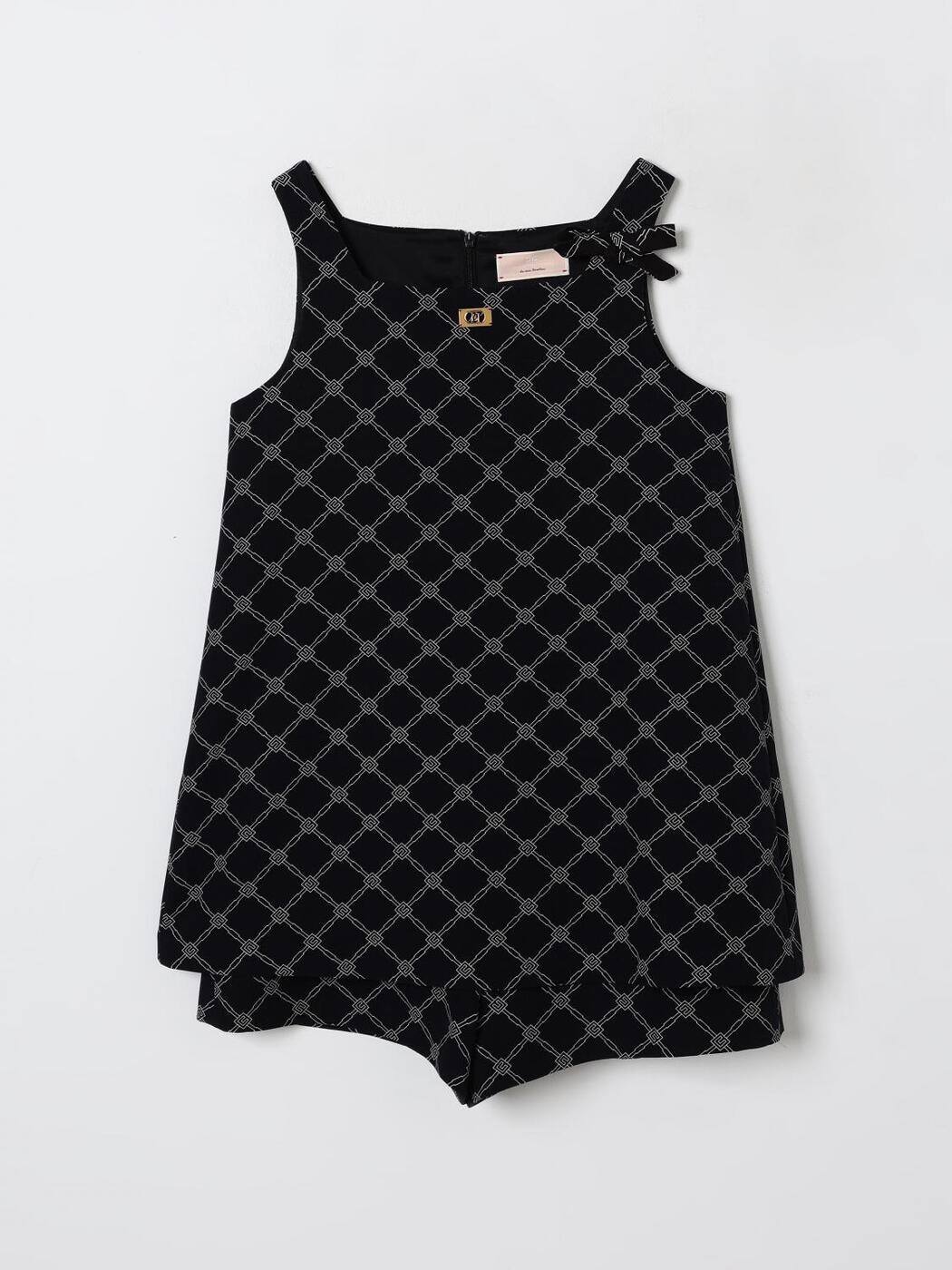エリザベッタ フランキ ELISABETTA FRANCHI 天使の都市 MIA BAMBINA パジャマ セットアップ ガールズ 黒いこと Nightwear EFTA0990GA018 関税 貨物輸送無料 2025AW gi