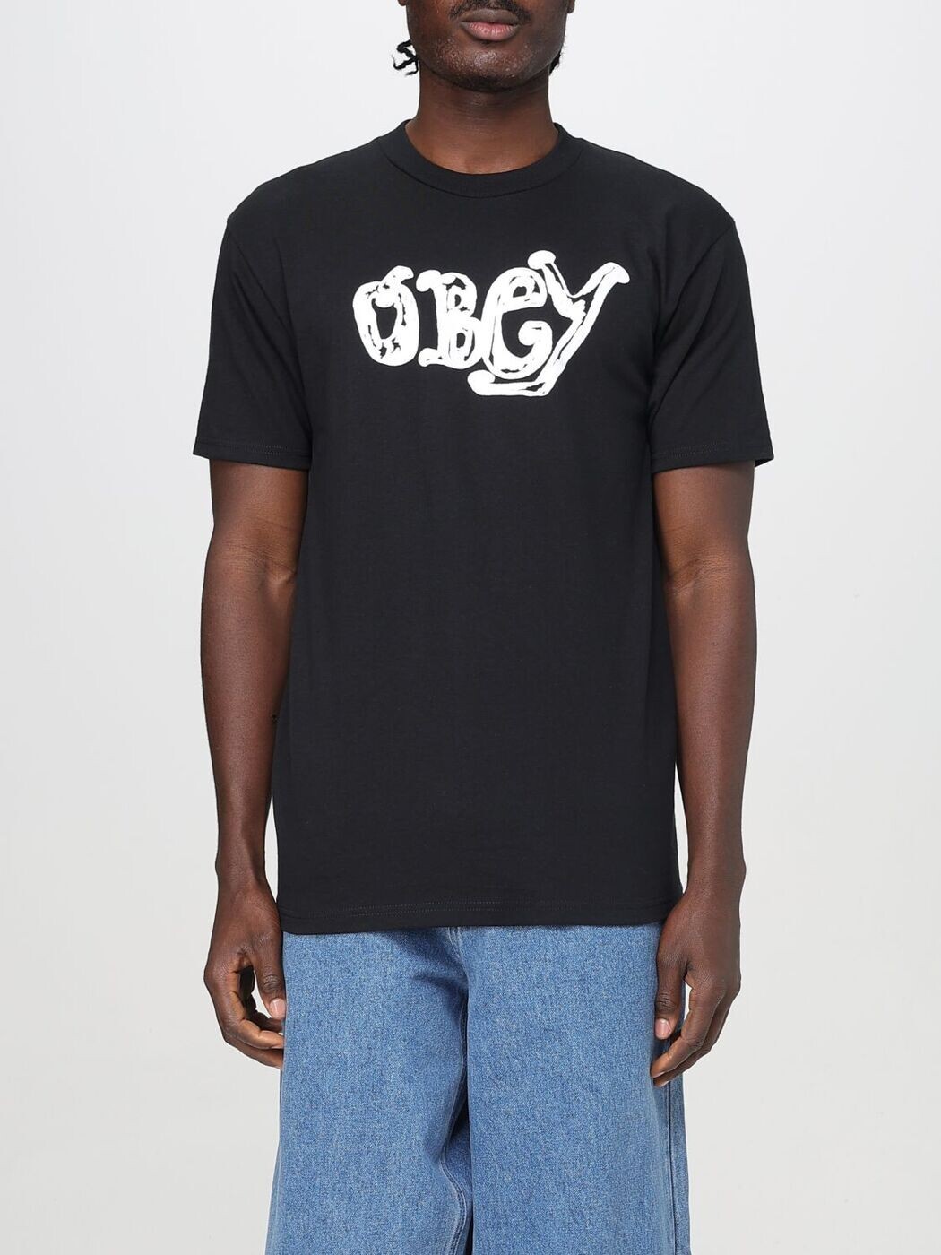 オベイ OBEY ティーシャツ メンズ 黒いこと T-shirts 165264059 関税 貨物輸送無料 2025SS gi