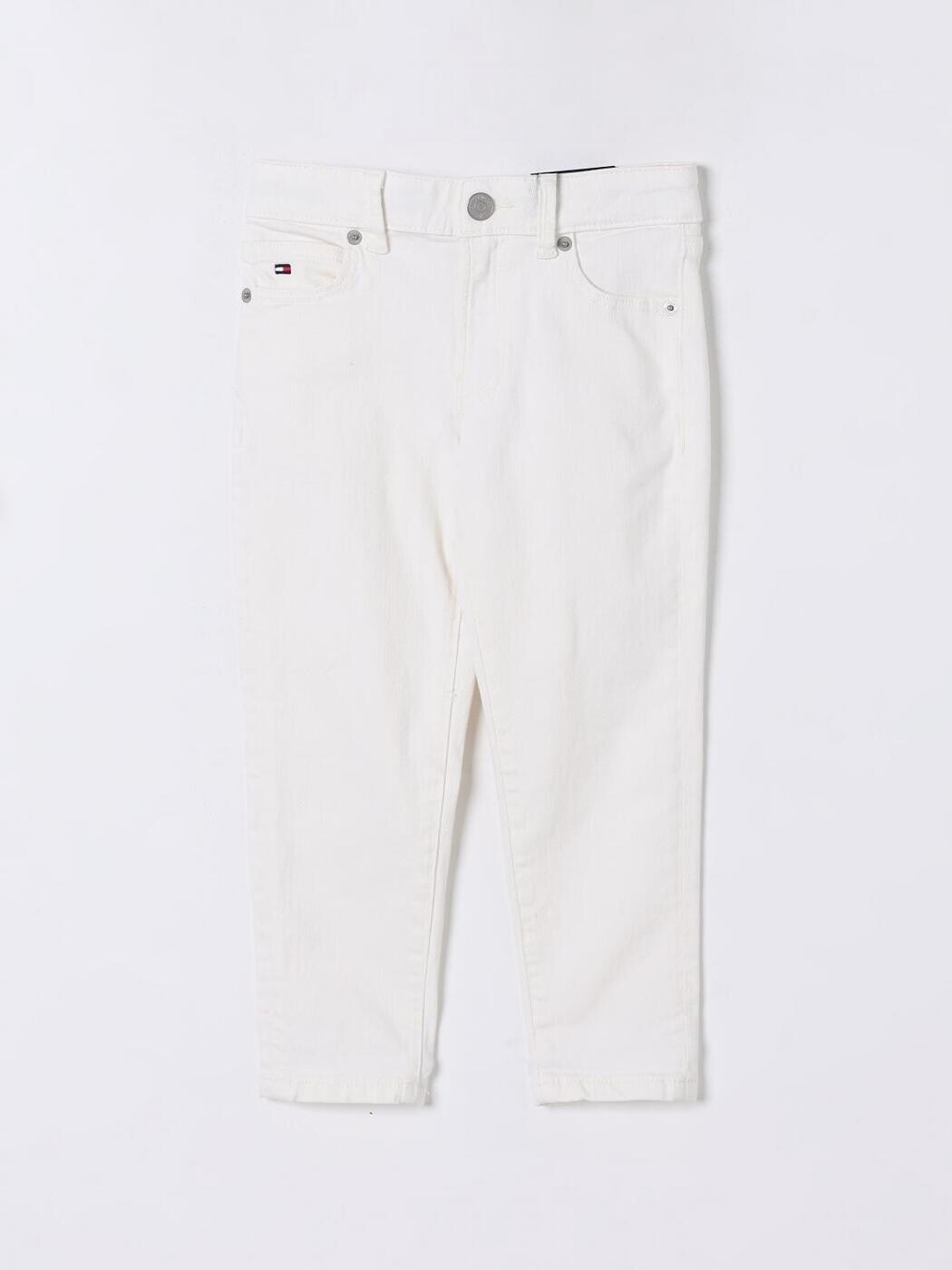 トミー ヒルフィガー TOMMY HILFIGER レギュラーフィットジーンズ デニム ボーイズ ホワイト Regular fit jeans KB0KB09773 White 関税 送料無料 2025SS gi｜BRANDSHOP「il Tesoro」 16,117円