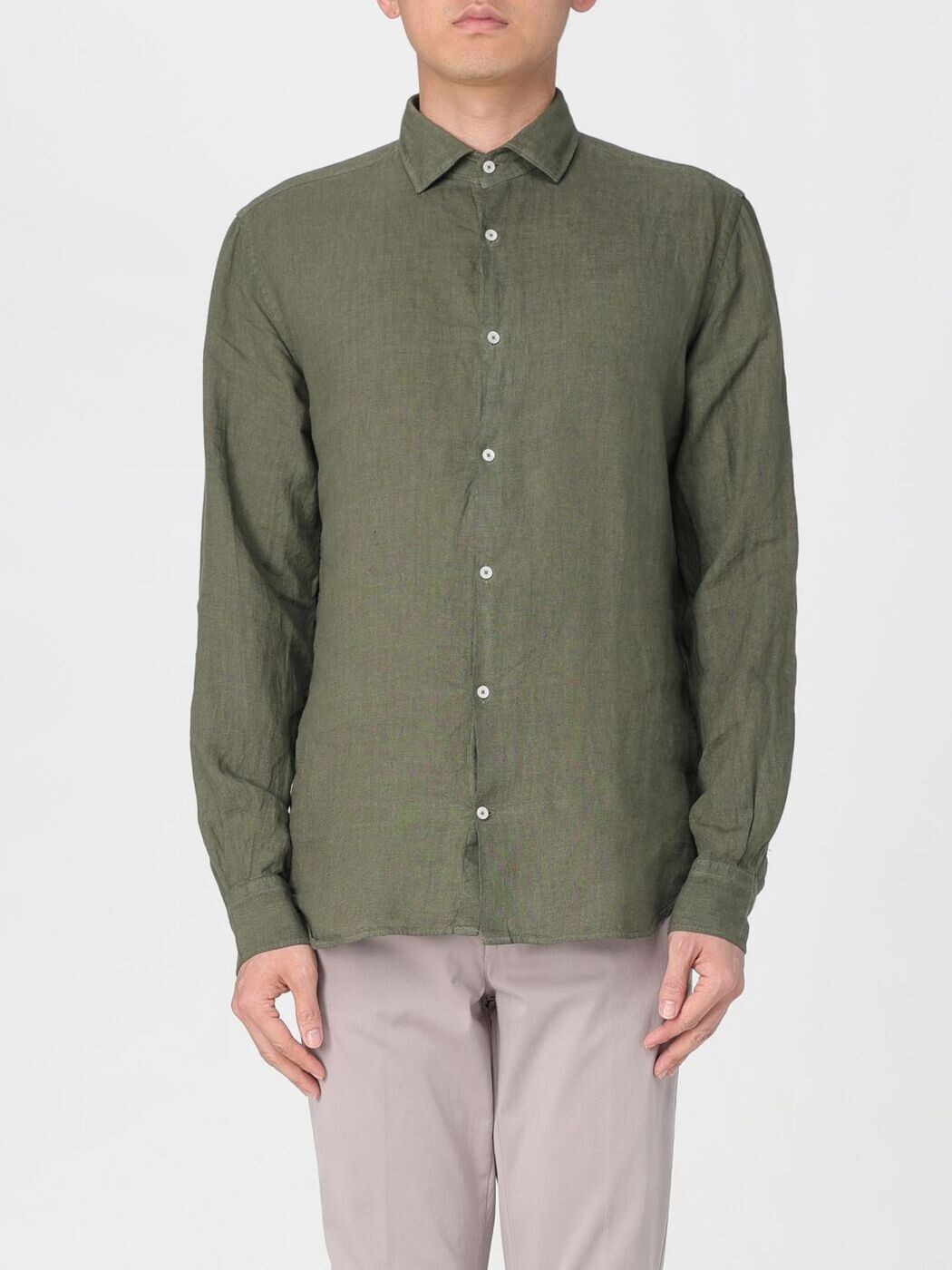 ブルックスフィールド BROOKSFIELD シャツ メンズ グリーン Shirts 202AS037 関税 送料無料 2025AW gi