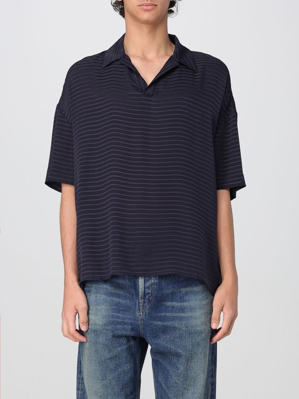 イヴ サンローラン SAINT LAURENT PARIS ポロシャツ メンズ ブルー Polo shirts 814801Y2G62 Blue 関税 送料無料 2025AW gi|BRANDSHOP「il Tesoro」
