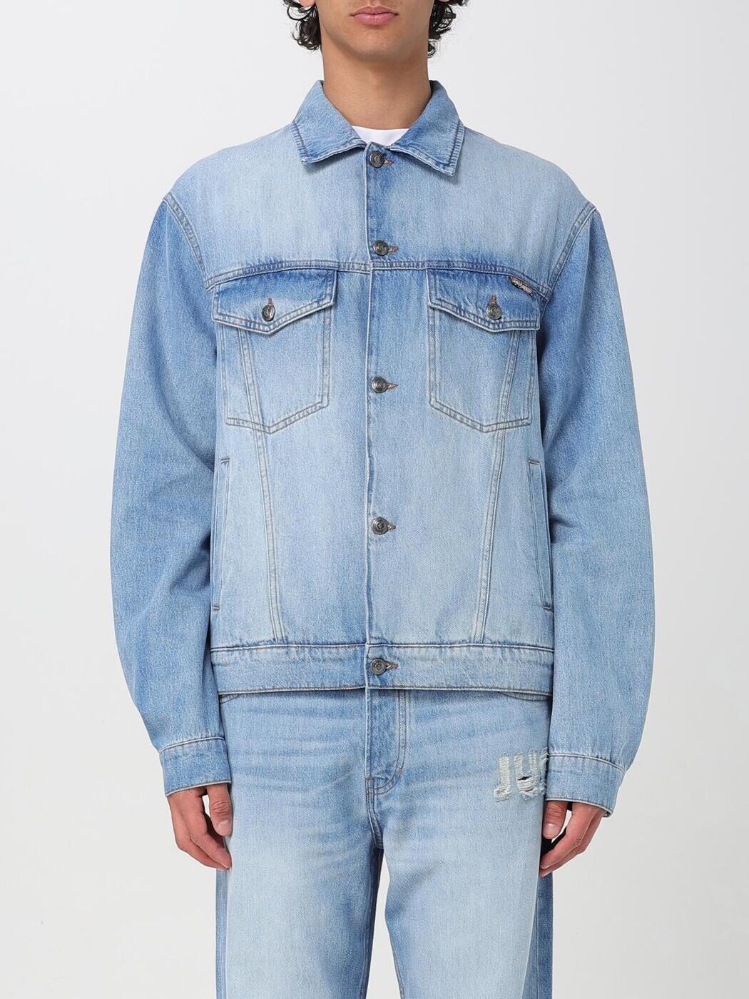 ジャスト カヴァリ JUST CAVALLI 上衣 メンズ 青色 Jackets 78OAS45RCDWC2 関税 貨物輸送無料 2025SS gi