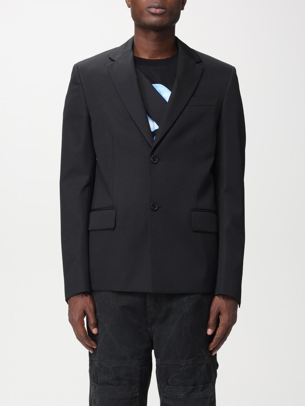 オフホワイト OFF WHITE ジャケット メンズ ブラック Jackets OMEN063F23FAB001 Black 関税 送料無料 2025AW gi|BRANDSHOP「il Tesoro」