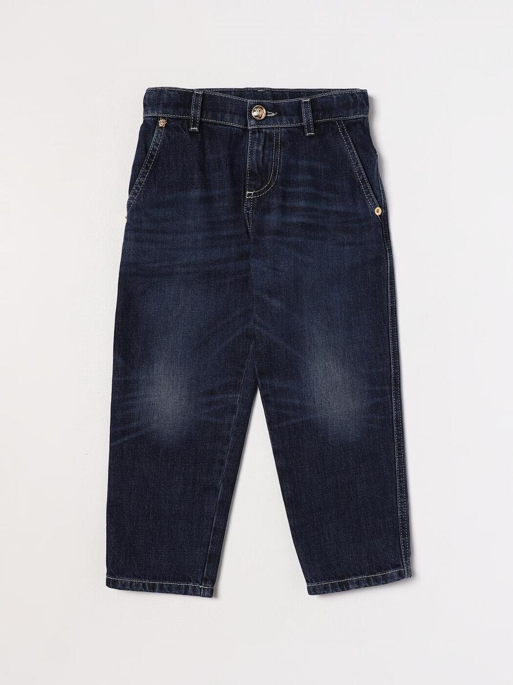 ヴェルサーチェ VERSACE レギュラーフィットジーンズ ジーンズ ボーイズ 青碧 Regular fit jeans 10108041A07845 関税 貨物輸送無料 2025AW gi